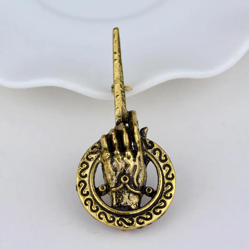 

Game of Thrones Song of Ice and Fire Brooch Hand of the King Lapel Inspired Authentic Prop Pin Badge Brooches Movie Jewelry