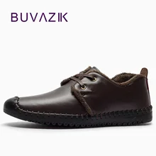 Мужская зимняя теплая обувь г. Кожаная обувь ручной работы для вождения Новая модная повседневная обувь брендовые дизайнерские зимние мужские лоферы