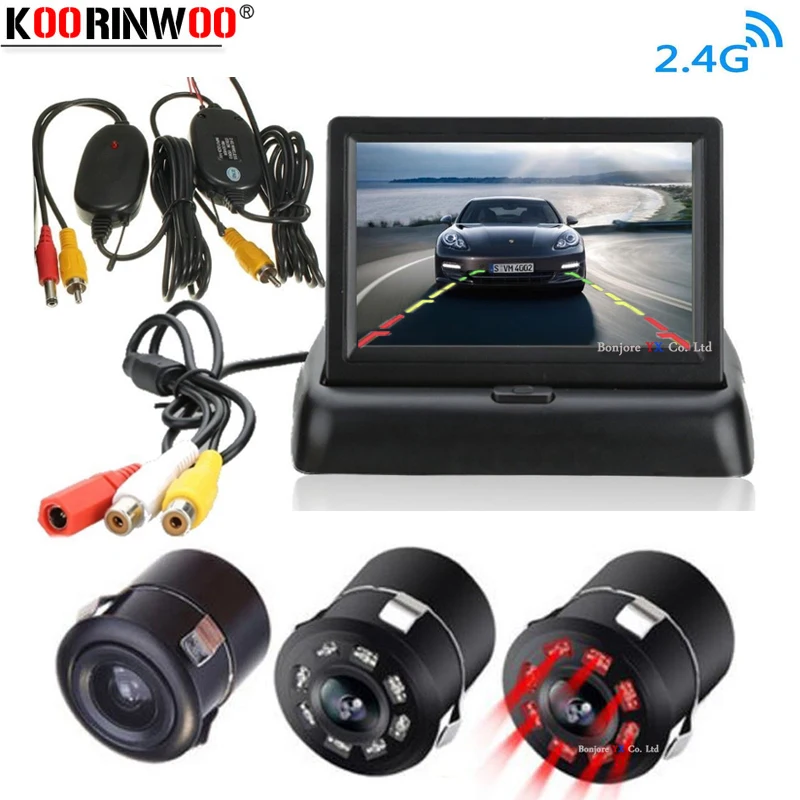 Автомобильная парковочная камера Koorinwoo HD 720P беспроводная заднего вида 2 4G