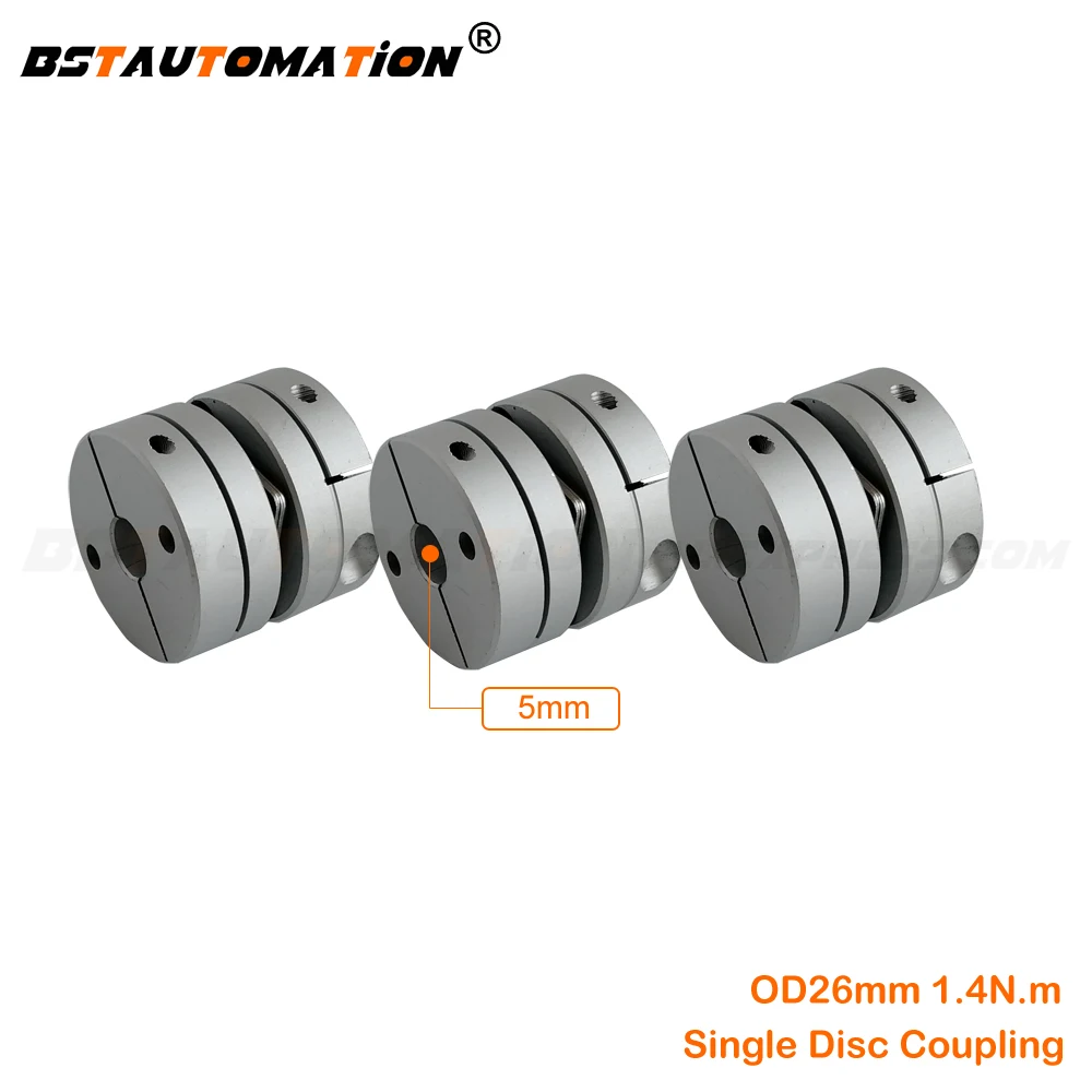 

CNC Single Disc Coupling disk Coupler 3pcs/lot 26mm 1.4N.m 5mm to 6mm 6.35mm 7mm 8mm 9mm 9.5mm 10mm for motor shaft