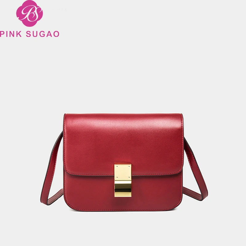 

Pink sugao designer women shoulder bags messenger bag crossbody bag flap mini plain bags 2019 new fashion brand shoulder handbag