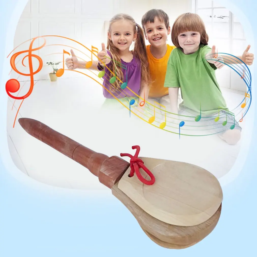 Orff World древесина ююба инструменты, кастаньеты детская музыкальная игрушка тарелка музыкальный ударный инструмент Обучение раннее образование