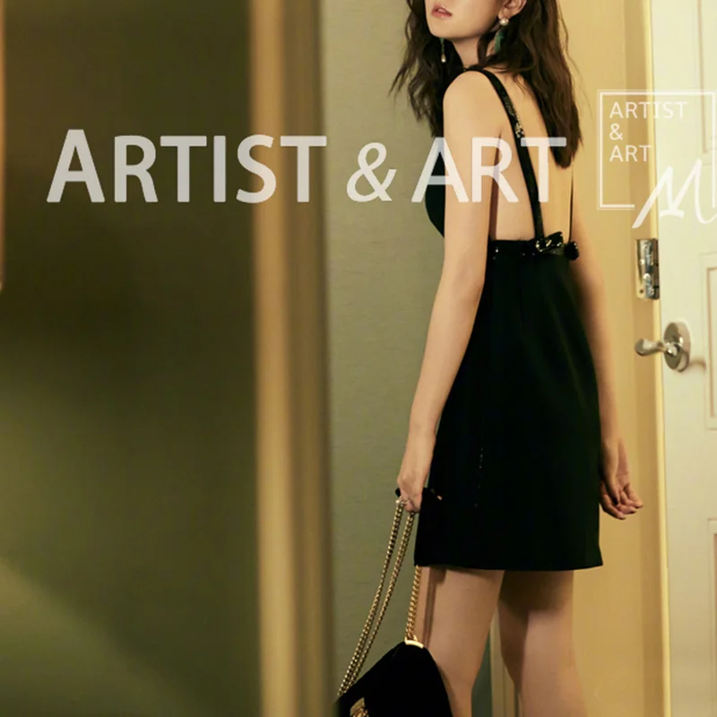 Petites Robes Noir Broderie Parti Mini De Svoryxiu Arc Robe Up Sexy Piste Courroie Femmes Luxe Sequin Gaine Dos Nu ON08nvmw
