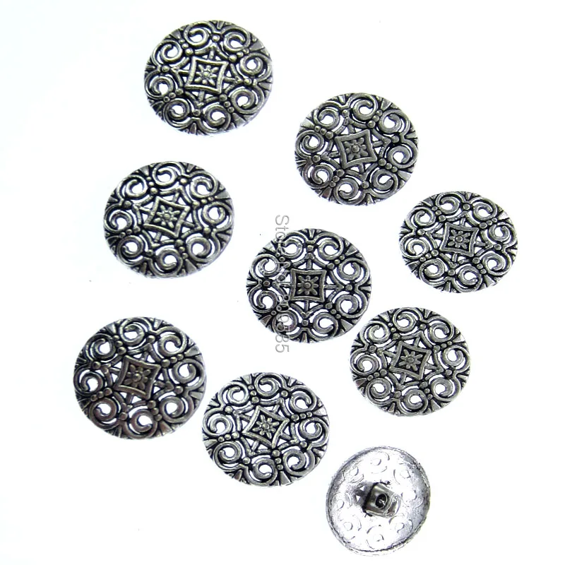 20 шт. металлические пуговицы для рукоделия скрапбукинга|silver button|silver push buttonsilver tinsel