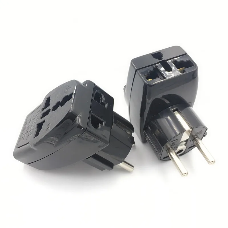 1pc Universal European Kr Eu Plug Adapter Au Uk American Us To Eu