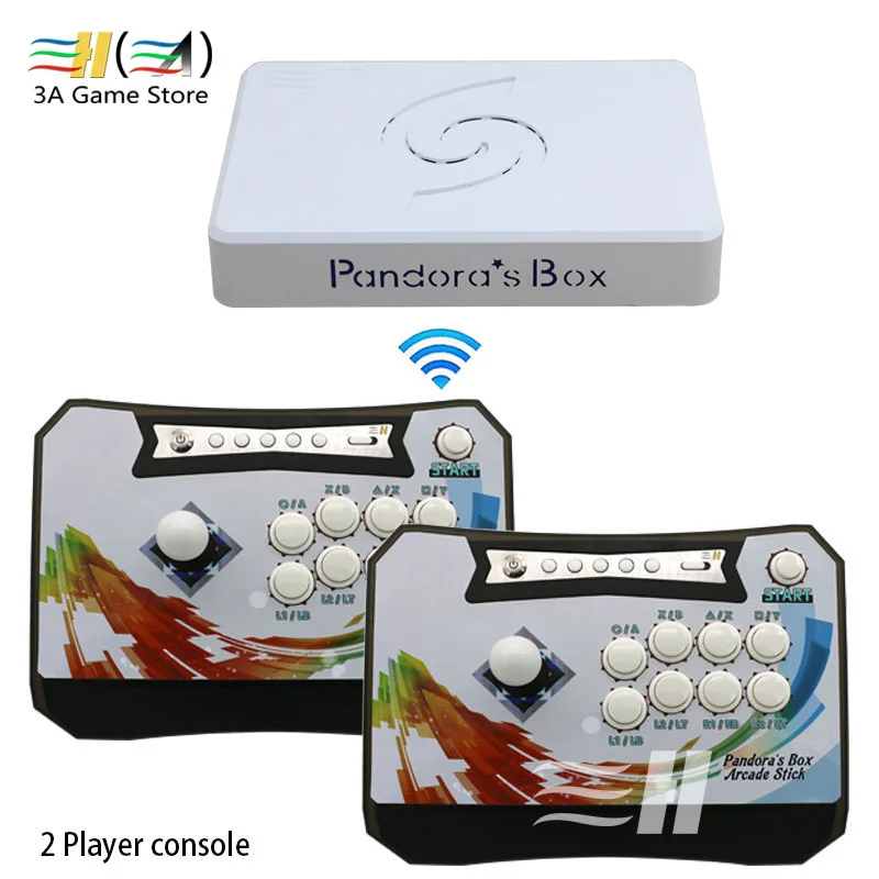 Pandora box 6 1300 в 1 Беспроводная игровая консоль для аркады набор 2 игроков контроллер