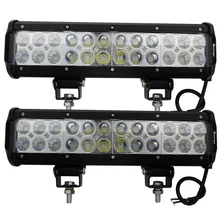 2pcs 12inch LED Bar 72W Cree LED Work Light Bar 4X4 Spot Flood Combo LED Off