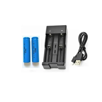 

2pcs 3.7V 14500 1200mAh AA Li-ion Rechargeable Battery For Flashlight Torch+3.7V 14500 CR123A 16340 18650 USB Battery Charger