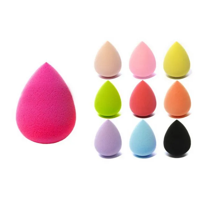 Best Offers OLOEY 2Pcs Soft Water Drop Shape Makeup Cosmetic Puff Powder Smooth Beauty Foundation Sponge Clean Makeup Tool Accessory