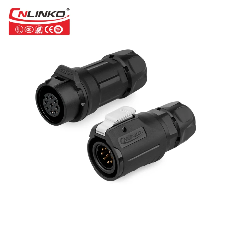 Cnlinko M16 9 контактный разъем eu AC DC Мощность PBT Пластик Quick Release провод с разъемом папа