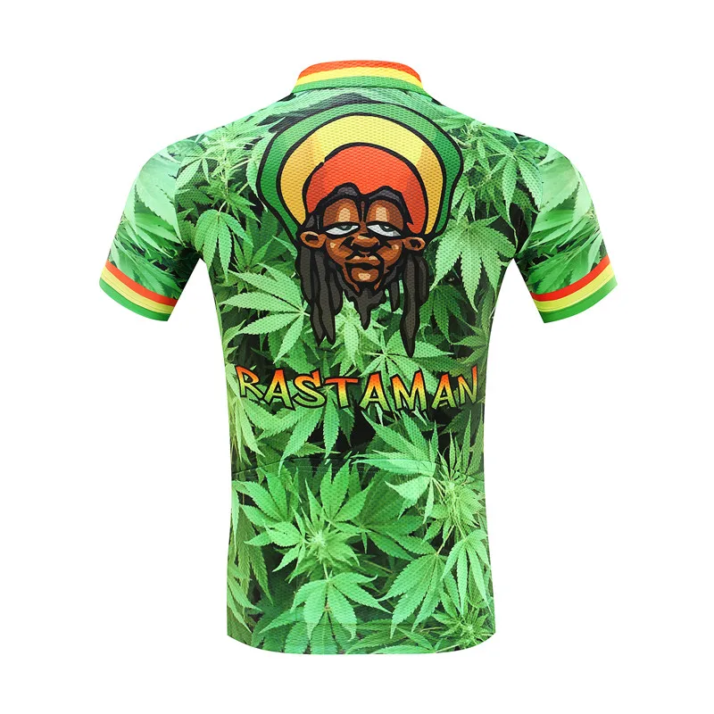 Rastaman 420 4/20 Men Bicycle kit Jersey+ bibs kits Road Track MTB Race Cut Aero Cycling Italian Clothing Quick Dry for Weed