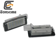 Eonstime 2x Kostenloser Fehler LED rück anzahl platte lampe lichter Für Renault Clio Espace Fluence Laguna Latitude Grand Modus Zoe scenic
