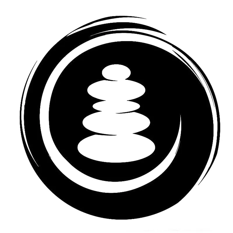 

13,4 см * 13,6 см Zen Spa модный Декор виниловая Автомобильная наклейка автомобильный Стайлинг Черный/серебристый S3-6125