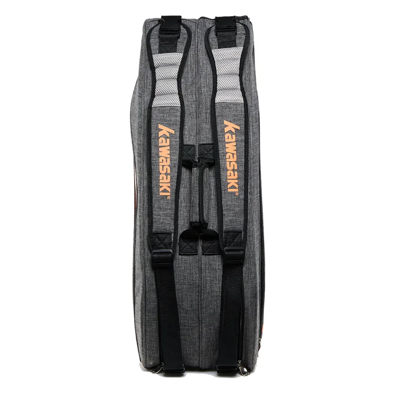 Bolsa de Bádminton de la serie King de la marca Kawasaki bolsa de deporte de gran capacidad para 6 raquetas de bádminton con dos hombros KBB-8652
