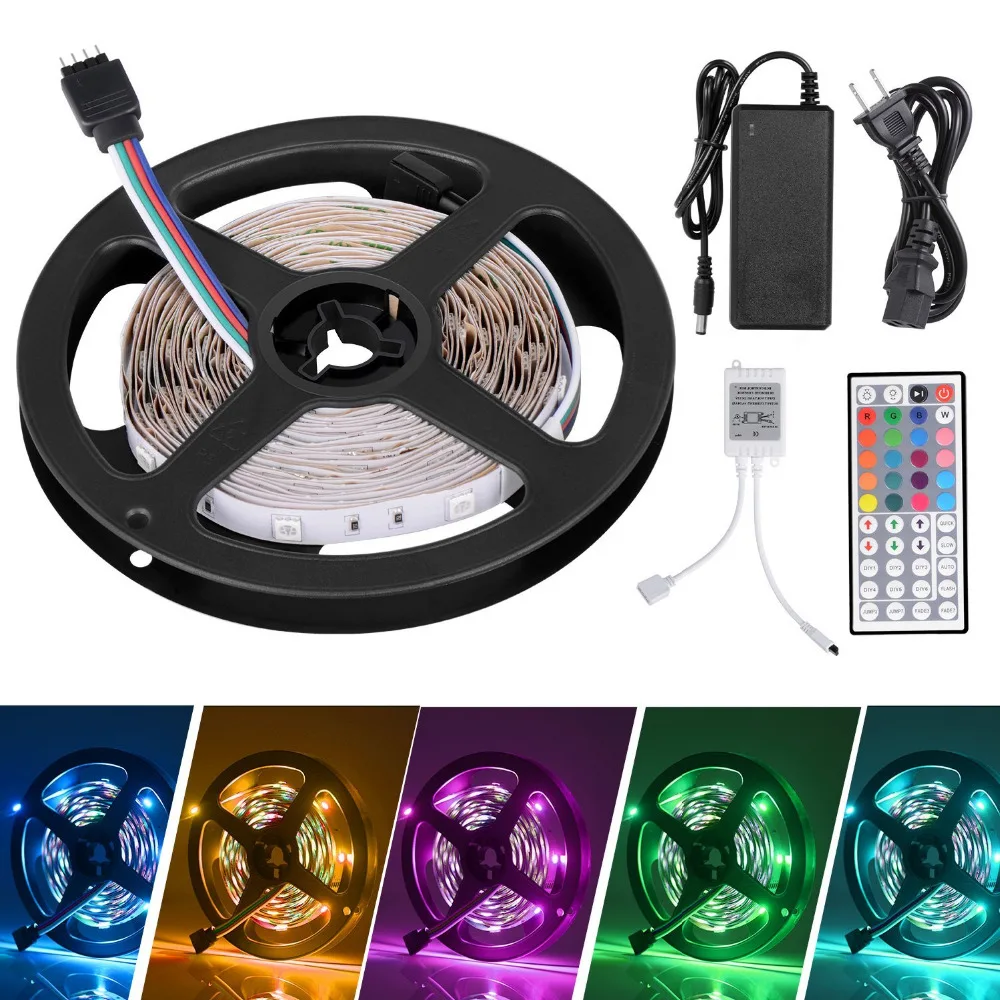 16.4ft LED Flexible Strip Lights, 150 Units SMD 5050 LEDs, Non