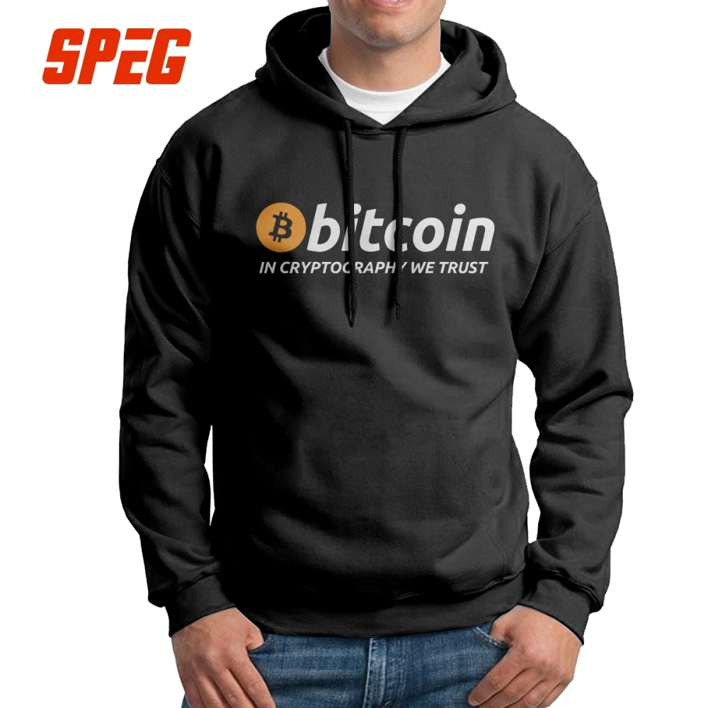 

Men Bitcoin In Cryptography We Trust Hoodies Travel 100% Cotton Hooded Sweatshirt Casual Hooded Tops