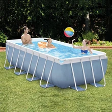 Прямоугольный кронштейн для бассейна, для взрослых, для семьи, присылается фильтр, насос, лестница, стойка для труб, бассейн