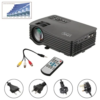 

UNIC UC36 LED Projector Full HD 640*480 LED Video Projector Home Cinema 30 ANSI Lumens WIFI Support Miracast/Airplay Proyector