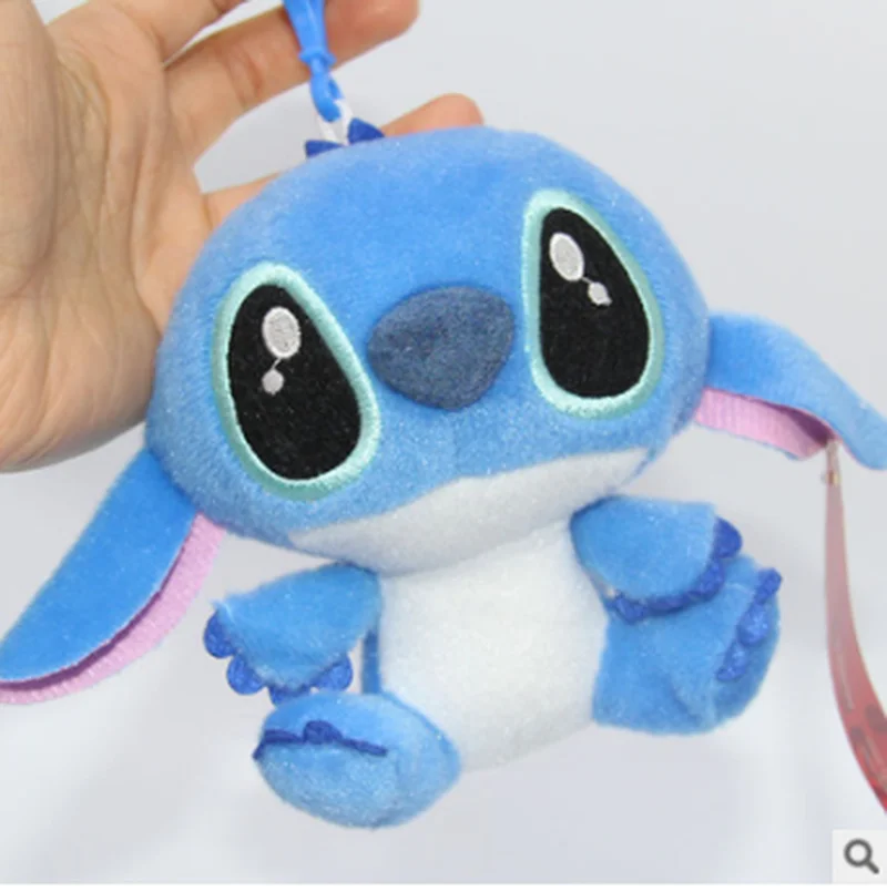 

2019 New Lilo Stitch Plush Toys Dolls with sucker keychain Soft Stuffed For Kids Baby Gifts Free Shipping