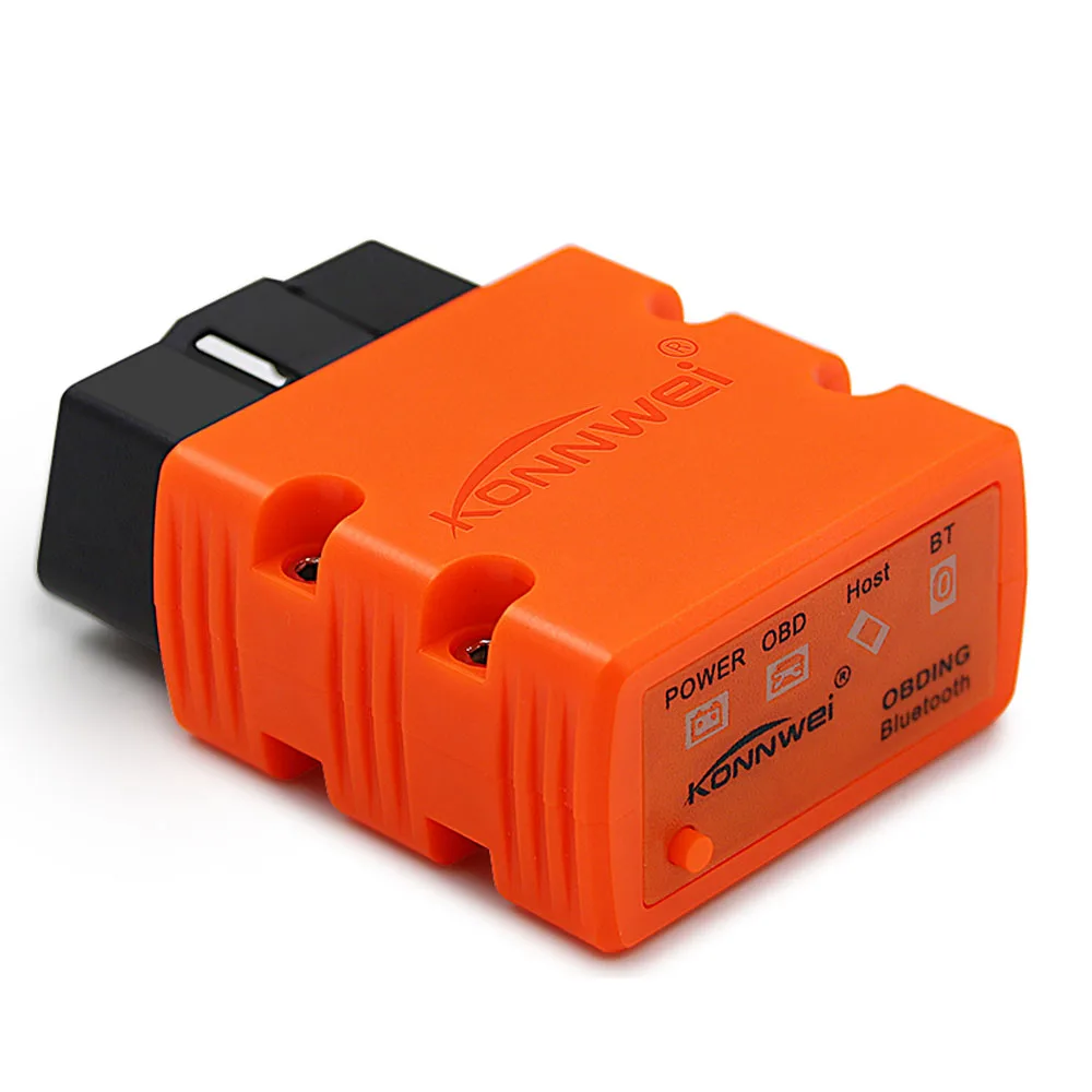 KONNWEI OBD2 сканер KW902 ELM327 V1.5 Bluetooth Автосканер PIC18f25k80 MINI ELM 327 OBDII KW902 считыватель кодов для Android телефона - Color: Orange