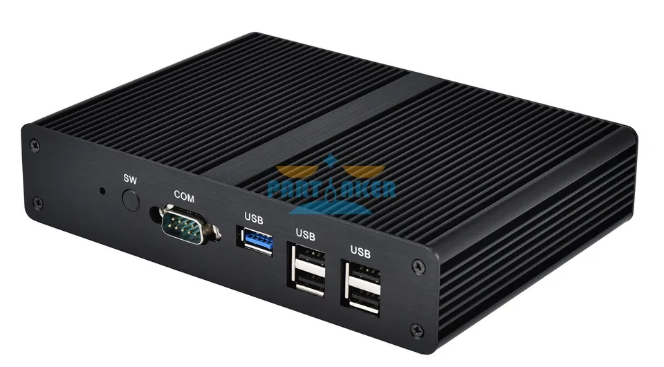 Quad core Mini PC с DDR3 Оперативная память и mSATA 1 LAN, 5 USB, 2 COM, безвентиляторный мини-ПК bay trail j1900