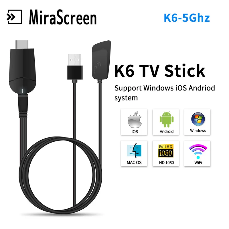4 K HD 5 ГГц приемник mirascreen Мини ПК Android ios miracast Airplay Wi Fi дисплей ТВ ключ PK Chromecast netflix DVB-T2 Anycast