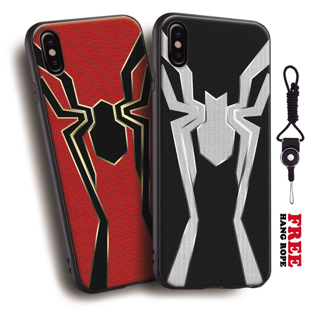 

Iron Spider man Infinity War coque Soft Silicone Tpu Phone Case Cover Shell For Apple iPhone 5 5s Se 6 6s 7 8 Plus X XR XS MAX