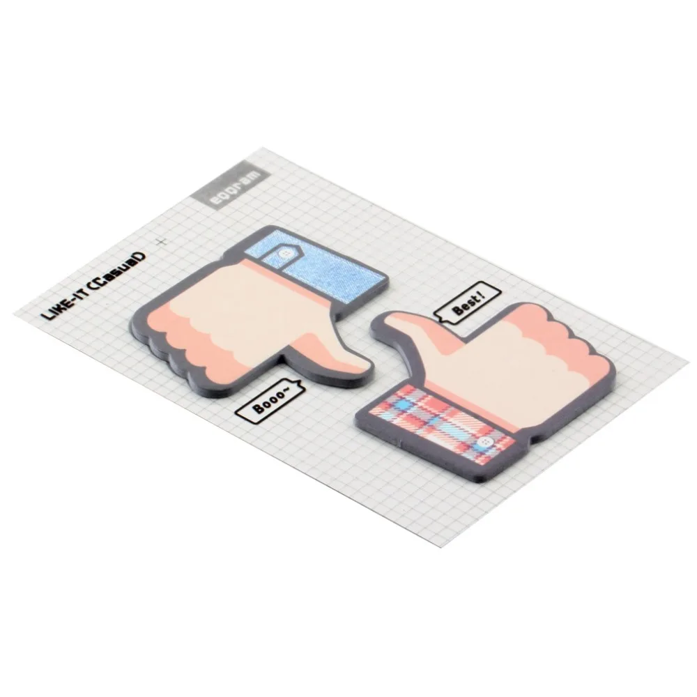 

Lovely Thumbs Up Sticker with Special Pattern Practical Bookmark Point Markers Self Stick Notes Unisex for Daily Use