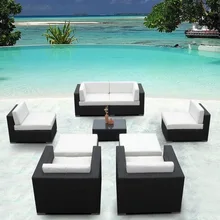 Мебель диван Плетеный дачный диван секционные 9 шт. смолы диван комплект