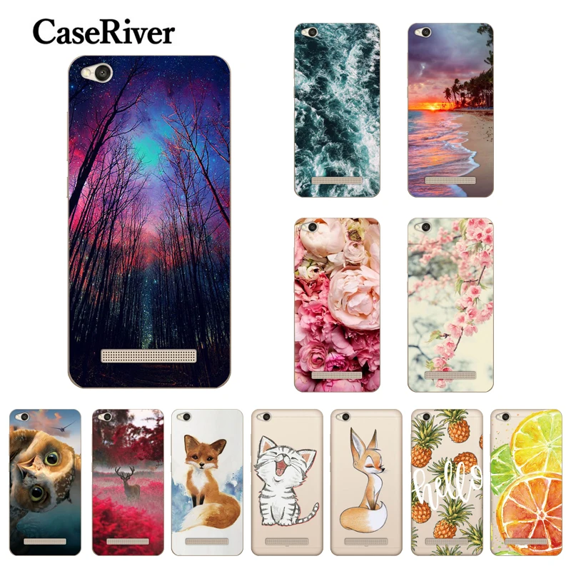 

CaseRiver Case For Xiaomi Redmi 4A Case High Quality TPU Soft Silicone Cartoon Painted Back Cover For Xiaomi Redmi 4A Case