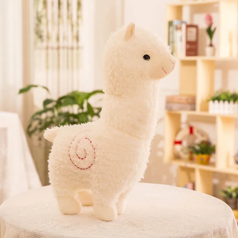 

Lovely 28cm Cartoon Alpaca Plush Doll Toy Fabric Sheep Soft Stuffed Animal Plush Llama Yamma Birthday Gift For Baby Kid Children