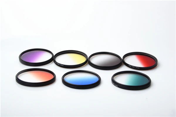 Градиентный цветной фильтр 43 мм для Sony Nikon Canon EOSM M2 EF M 22 f/2 0 STM объектив все мм|graduated