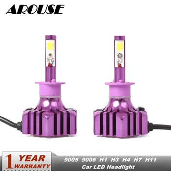 

AROUSE H1 9005 HB3 9006 H11 H3 H7 H8 LED Headlight Bulbs H4 Hi-Lo Beam COB 72W 8000lm 6500K Car Auto Headlamp Fog Light 12v 24v