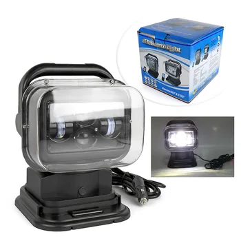 

60W 360 Angle 7'' Inch Led Remote Control Search Light for Camping Magnetic Base Spot Lamp Auto Car Parts Accessories