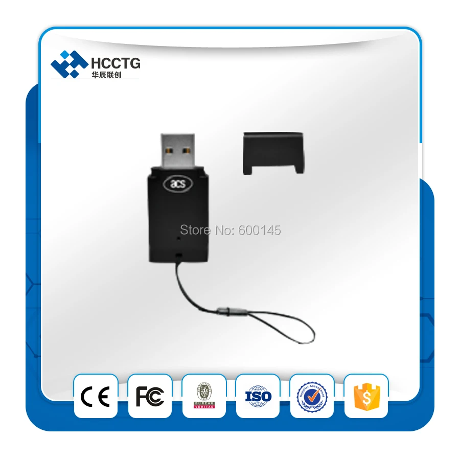 

USB 4.8 MHz ISO 7816 Smart Card Reader With free SDK ACR39T-A1