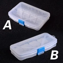Рыболовная коробка многофункциональная высокопрочная пластиковая рыболовная приманка Крючки снасти многоотсеки прозрачный видимый pesca