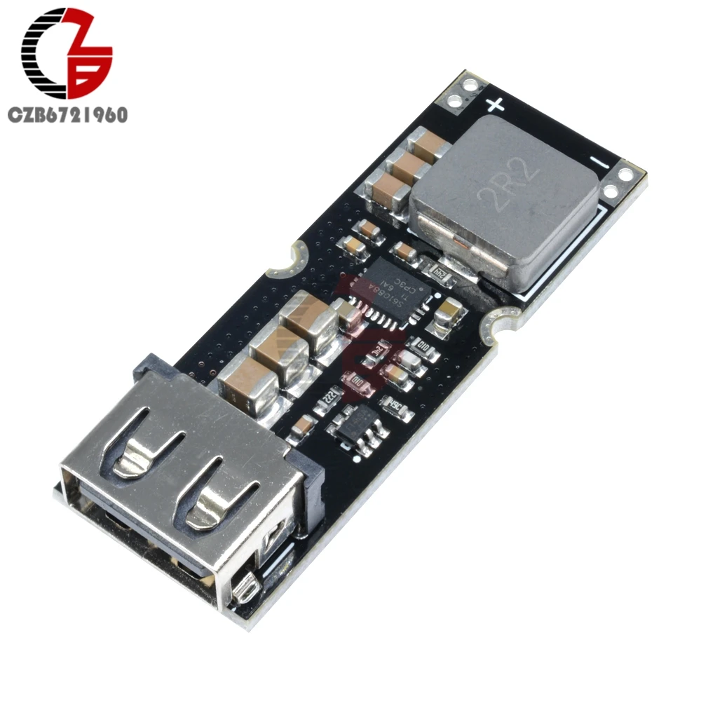 

QC3.0 QC2.0 Fast Qucik Charging Module 3.7V-4.2V to 5V-12V Step Up Booster Power Supply Converter 5V 12V USB Power Charger Board