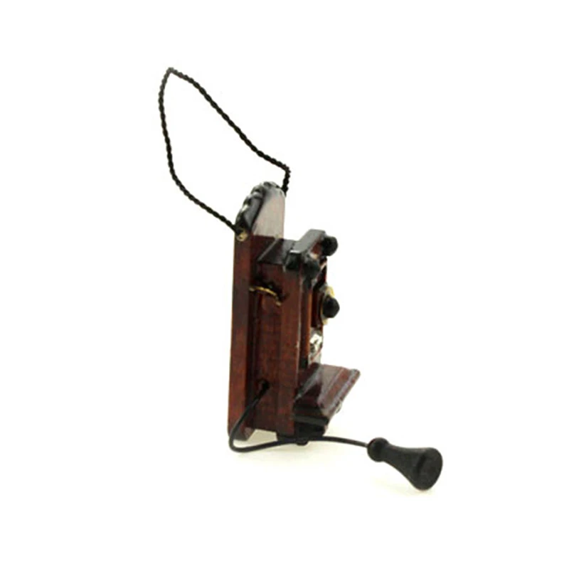 1:12 миниатюрный Античная Настенный Телефон Винтаж Стиль кукольный домик мебель аксессуары для гостиной спальня кухня