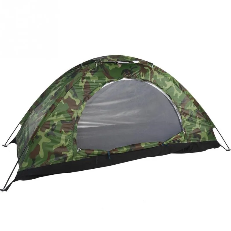 

Anti UV Tourist Tent Protection One Person for Camping Hiking Outdoor Sport Single Layer Pop Up With Beach Bag Tent