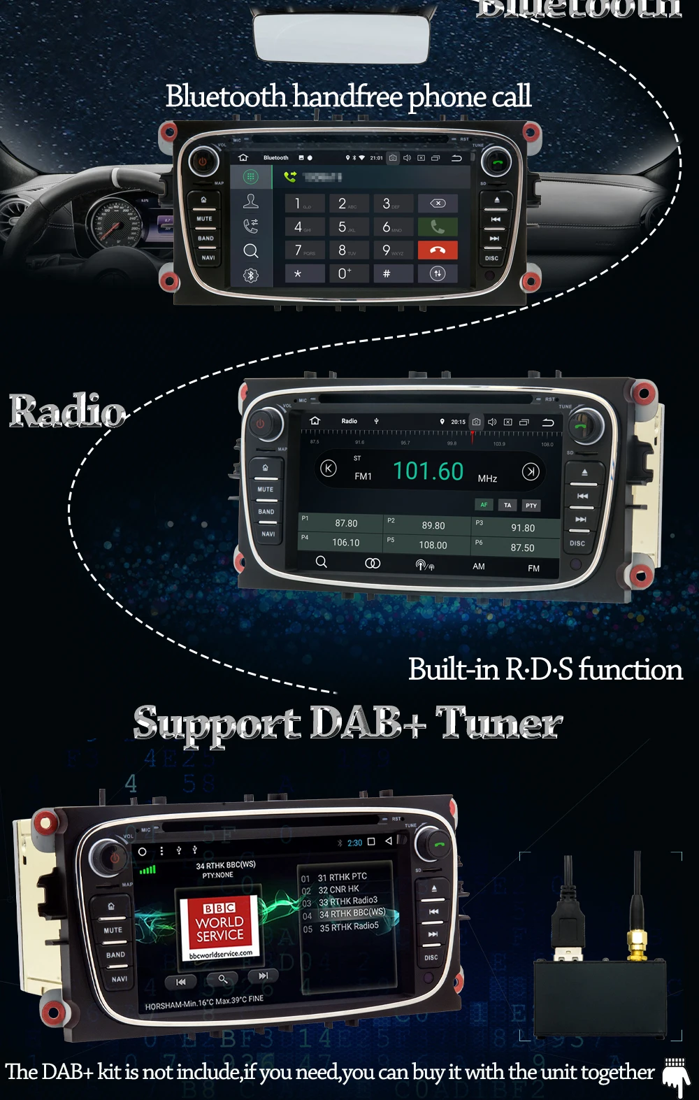 Excellent 7" IPS Pure Android 8.0 Car DVD Player For Ford Focus Galaxy Mondeo C-MAX S-MAX Kuga Car Radio With Bluetooth GPS Navigation 8 Excellent 7" IPS Pure Android 8.0 Car DVD Player For Ford Focus Galaxy Mondeo C-MAX S-MAX Kuga Car Radio With Bluetooth GPS Navigation 8