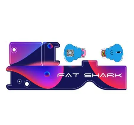 Защитная Наклейка персональный стикер запасные части для Fatshark HD3 FPV Googles - Цвет: G