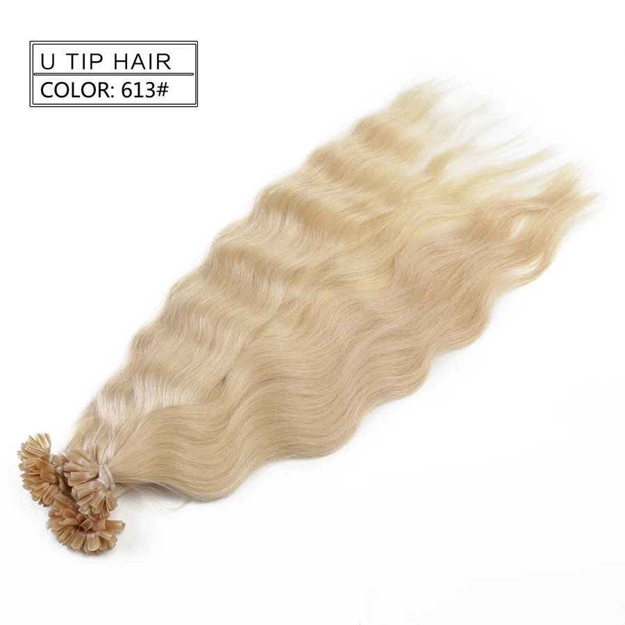 Neitsi, машина, сделанная, Remy, человеческие накладные волосы, u-образные накладные волосы, натуральная волна, Pred Bond, кератиновые человеческие волосы для наращивания, 20 дюймов, 1 г/локон, 18 цветов - Цвет: #613