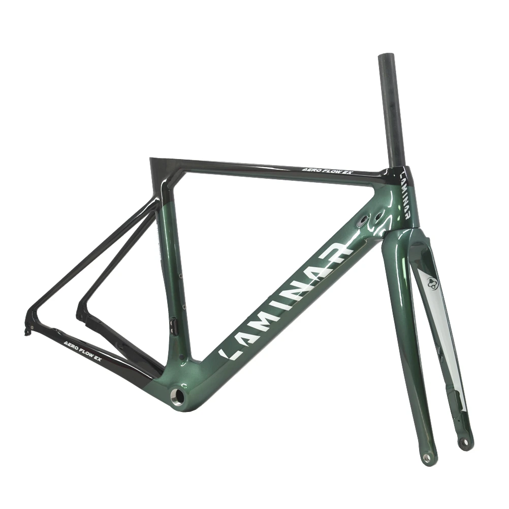 Cheap LAMINAR AERO FLOW High rigidity Carbon fiber Disc brake ROAD Frame UCI Authentication 3