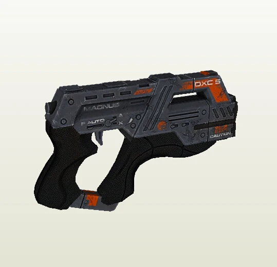 

Mass Effect 3 M-6 Pistol 1:1 Scale Paper Model 3D Handmade DIY Children Toy For Cosplay