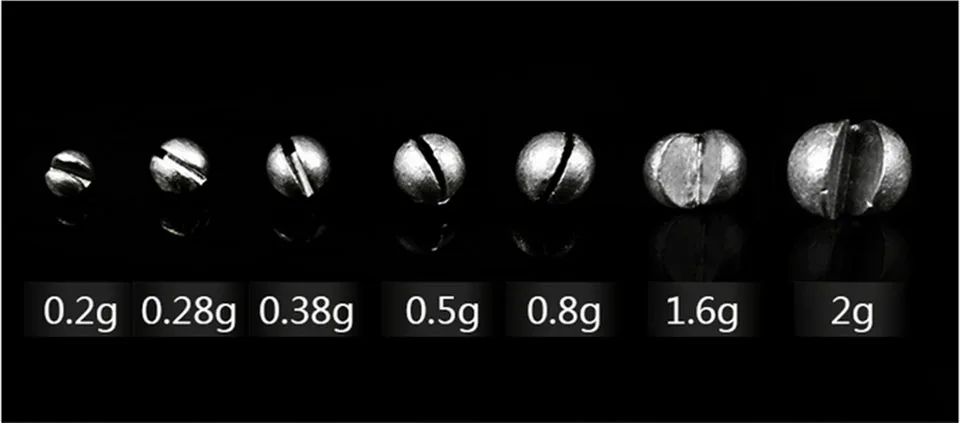 Ходьба рыбы 5/7 отсеков рыболовный комплект грузил Сплит свинец дробилка грузик круглый Сплит укус свинец грузило рыболовные снасти