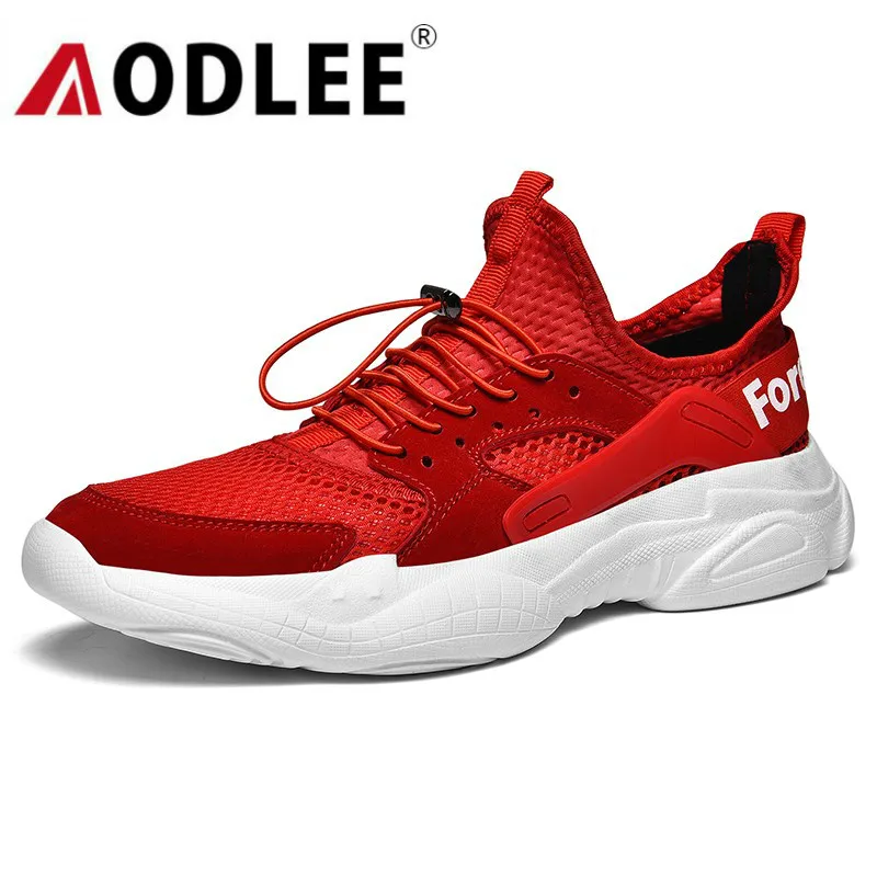 

AODLEE New Mens Shoes Casual Sneakers for Men Casual Shoes Mesh Comfortable Lace up Men Trainers Shoes Tenis Masculino Adulto