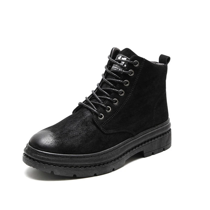

new Super Warm Winter Men Boots High Quality Autumn Snow Boots Men Waterproof Soft flock Leather Footwear Shoes Men Ankle Boots