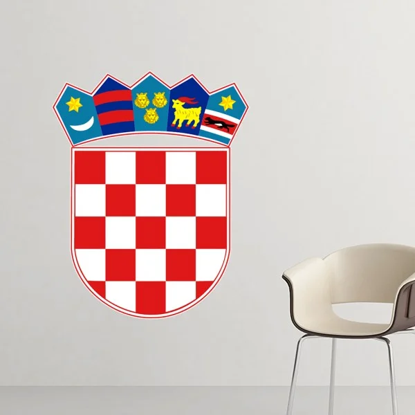 Croatia National Emblem Country Symbol Mark Pattern Removable Wall