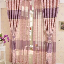 Корейский стиль сада полноценно хлопок шторы гостиная спальня