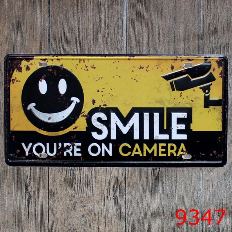 Beware Of Free Wifi Tin Signs Notice No Photos Or Video Smoking Metal Poster Vintage Home Wall Decoration License Plate YQZ011